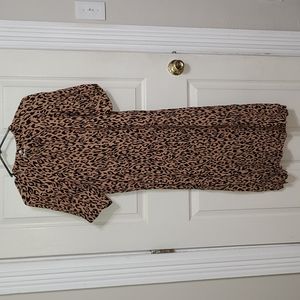 Anthro leopard dress size xs